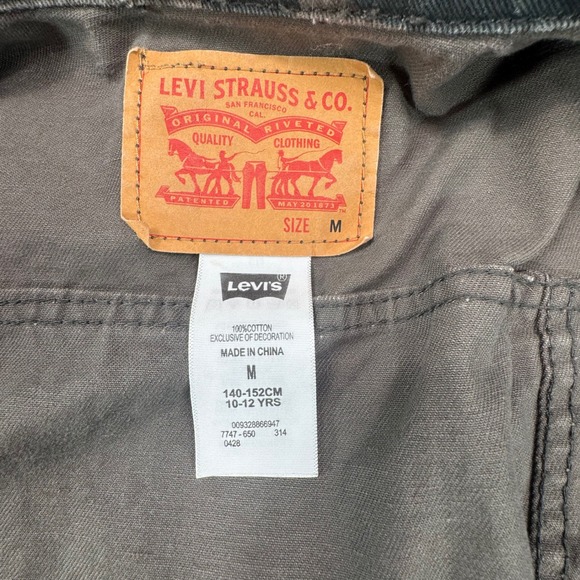 Kids Levi Strauss Camo Denim Jacket Size M Youth 10/12 - Picture 4 of 11